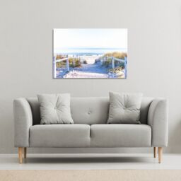 Benjamin Tate Design Path to the beach at baltic sea (Canvas Print) / 61 x 91 x 4cm in Natural - Size: 61 x 91 x 4 cm - thumbnail 1