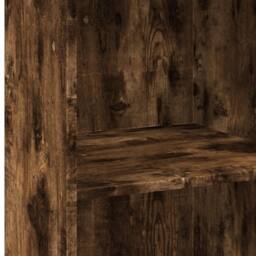 Berkfield Home Highboard Smoked Oak 45x41x124 cm Engineered Wood in Brown - Size: 45 x 41 x 124 cm - thumbnail 7