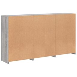 Berkfield Home Sideboard with LED Lights Grey Sonoma 181.5x37x100 cm - thumbnail 8