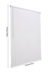 Living and Home White Adjustable PVC Venetian Blinds Light Control Privacy Shade - Size: 45 cm width x 150 cm drop - thumbnail 3