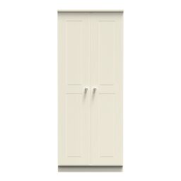 Ready Assembled 2 U Albert 2 Door Wardrobe (Ready Assembled) in Cream - thumbnail 1
