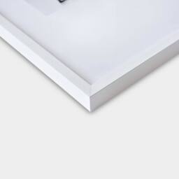 nielsen C2 Aluminium Picture Frame A4 - Float Glass & Push/Turn Clips in White - thumbnail 2