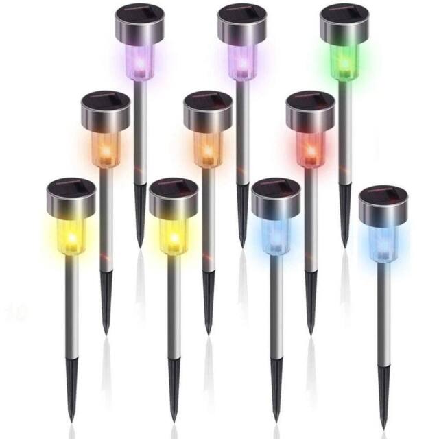 SPETLEK 12 Pack Stainless Steel Solar LED Light - image 1