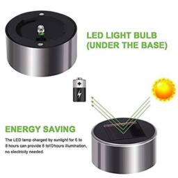 SPETLEK 12 Pack Stainless Steel Solar LED Light - thumbnail 3