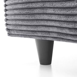 Abakus Direct Jumbo Cord Corner Sofa Right Hand in Grey - thumbnail 6