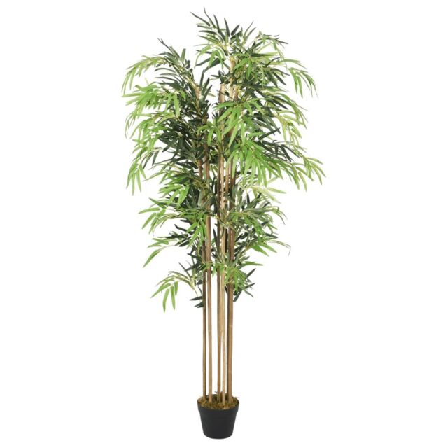 Berkfield Home Artificial Bamboo Tree 1605 Leaves 180 cm Green - image 1
