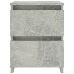 Berkfield Home Elegant Bedside Cabinets 2 pcs Concrete Grey 30x30x40 cm Engineer - Size: 30 x 30 x 40 cm - thumbnail 4