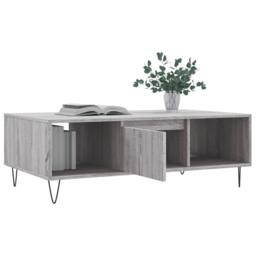 Berkfield Home Decorative Coffee Table Grey Sonoma 104x60x35 cm Engineered Wood - Size: 104 x 60 x 35 cm - thumbnail 4