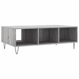 Berkfield Home Decorative Coffee Table Grey Sonoma 104x60x35 cm Engineered Wood - Size: 104 x 60 x 35 cm - thumbnail 8