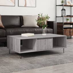 Berkfield Home Decorative Coffee Table Grey Sonoma 104x60x35 cm Engineered Wood - Size: 104 x 60 x 35 cm - thumbnail 2