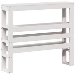 Berkfield Home Beautiful Bed Frame with Headboard without Mattress White 75x190 - Size: Small Single - thumbnail 8