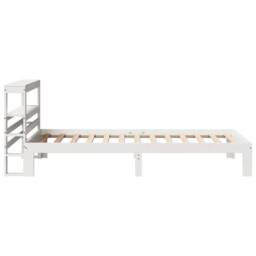 Berkfield Home Beautiful Bed Frame with Headboard without Mattress White 75x190 - Size: Small Single - thumbnail 5