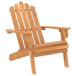 Berkfield Home Garden Adirondack Chair Solid Acacia Wood in Brown - thumbnail 2