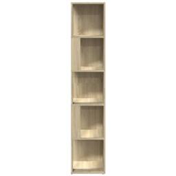 Berkfield Home Stylish Corner Cabinet Sonoma Oak 33x33x164.5 cm Engineered Wood in Light Tan - thumbnail 5