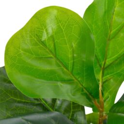 Berkfield Home Artificial Plant Fiddle Leaves with Pot Green 45 cm - thumbnail 2