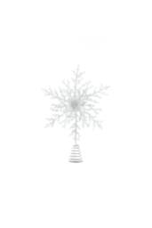 KDMD Snowflake Tree Topper - White 35cm 2 Pack - thumbnail 2