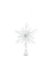 KDMD Snowflake Tree Topper - White 35cm 2 Pack - thumbnail 1