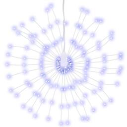 Berkfield Home Christmas Starburst Lights 140 LEDs 8 pcs Blue 17 cm - thumbnail 3