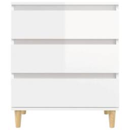 Berkfield Home Sideboard High Gloss White 60x35x70 cm Engineered Wood - Size: 60 x 35 x 70 cm - thumbnail 6
