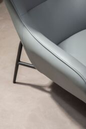 Orsina Kaiko Grey Armchair & Footstool - thumbnail 2