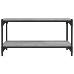 Berkfield Home TV Cabinet Grey Sonoma 80x33x41 cm Engineered Wood & Steel - Size: 80 x 33 x 41 cm - thumbnail 5