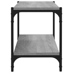 Berkfield Home TV Cabinet Grey Sonoma 80x33x41 cm Engineered Wood & Steel - Size: 80 x 33 x 41 cm - thumbnail 6