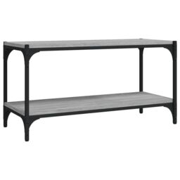 Berkfield Home TV Cabinet Grey Sonoma 80x33x41 cm Engineered Wood & Steel - Size: 80 x 33 x 41 cm - thumbnail 2