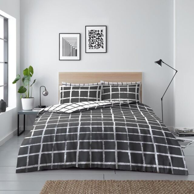 GAVENO CAVAILIA Blaine Check Printed Duvet Cover - Size: King - image 1