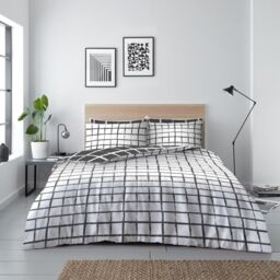 GAVENO CAVAILIA Blaine Check Printed Duvet Cover - Size: King - thumbnail 2