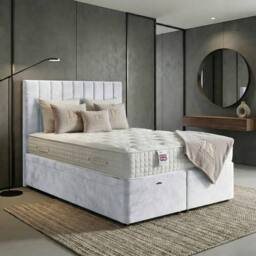 DS Living Aether White Divan Bed - Size: Single - thumbnail 1