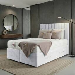 DS Living Aether White Divan Bed - Size: Single - thumbnail 3