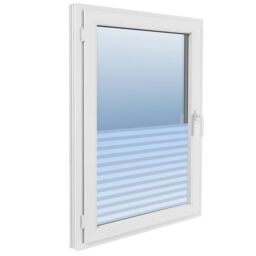 Berkfield Home Frosted Privacy Window Film Adhesive Stripes 0.9x100 m in White - thumbnail 4