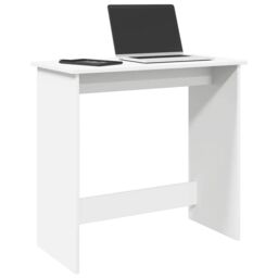 Berkfield Home Desk White 80x40x75 cm Engineered Wood - Size: 80 x 40 x 75 cm - thumbnail 1