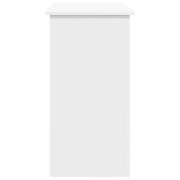 Berkfield Home Desk White 80x40x75 cm Engineered Wood - Size: 80 x 40 x 75 cm - thumbnail 5