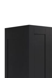 Living and Home Modern 2-Door Wardrobe with 2 Drawers in Black - thumbnail 8