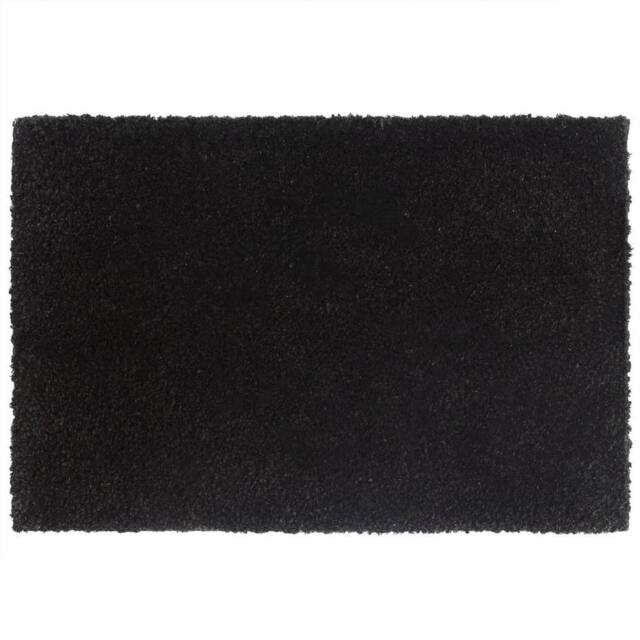 Berkfield Home Door Mat Black 40x60 cm Tufted Coir in Brown - image 1