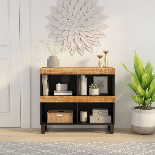 Berkfield Home Side Cabinet 85x33x75 cm Solid Wood Mango in Brown - Size: 85 x 33 x 75 cm - image 1
