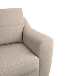 Furnishings For Less UK Baxter Fabric L Shaped 3 Seater Corner Sofa With Chaise Left Hand Facing - Charcoal, Silver, Oatmeal or Sage in Beige - thumbnail 4