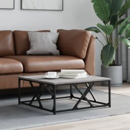 Berkfield Home Coffee Table Grey Sonoma 70x70x30 cm Engineered Wood - Size: 70 x 70 x 30 cm - thumbnail 1