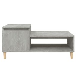 Berkfield Home Coffee Table Concrete Grey 100x50x45 cm Engineered Wood - Size: 100 x 50 x 45 cm - thumbnail 5