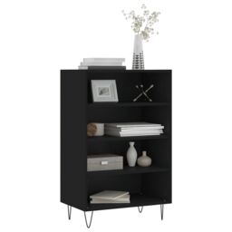Berkfield Home Highboard Black 57x35x90 cm Engineered Wood - Size: 57 x 35 x 90 cm - thumbnail 3