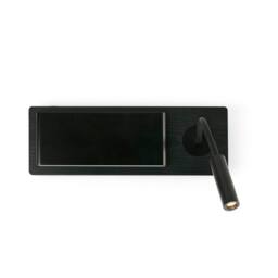 Netlighting Mood Wall Lamp With Reading Light Black 3000K - thumbnail 2
