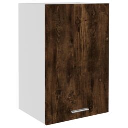 Berkfield Home Hanging Cabinet Smoked Oak 39.5x31x60 cm Engineered Wood in Brown - thumbnail 2
