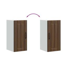 Berkfield Home Kitchen Wall Cabinet Lucca Brown Oak Engineered Wood - thumbnail 8