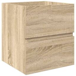 Berkfield Home Durable 2 Piece Bathroom Furniture Set Sonoma Oak Engineered Wood in Tan - thumbnail 5