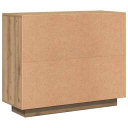 Berkfield Home Sideboard Artisan Oak 92x35x75 cm Engineered Wood in Brown - Size: 92 x 35 x 75 cm - thumbnail 7