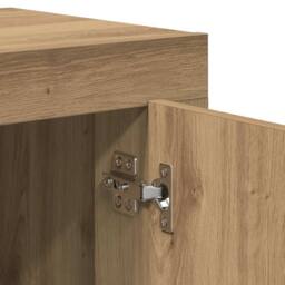 Berkfield Home Sideboard Artisan Oak 92x35x75 cm Engineered Wood in Brown - Size: 92 x 35 x 75 cm - thumbnail 9