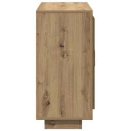 Berkfield Home Sideboard Artisan Oak 92x35x75 cm Engineered Wood in Brown - Size: 92 x 35 x 75 cm - thumbnail 6