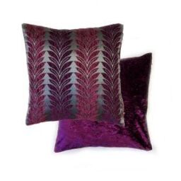 New Edge Blinds Trellis Cushion Cover in Purple - Size: 43 cm x 43 cm