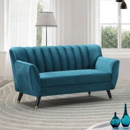Artemis Home Morgan 2 Seat Sofa in Teal - thumbnail 1